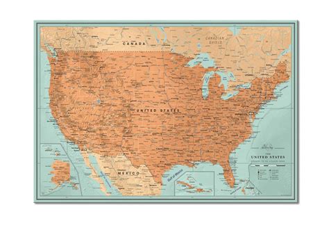Custom Push Pin Map Of United States Detailed Large Push Pin Us Map