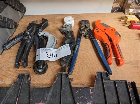 Stewart Belland Sales Lot 344 Various Plumbing Handheld Tools