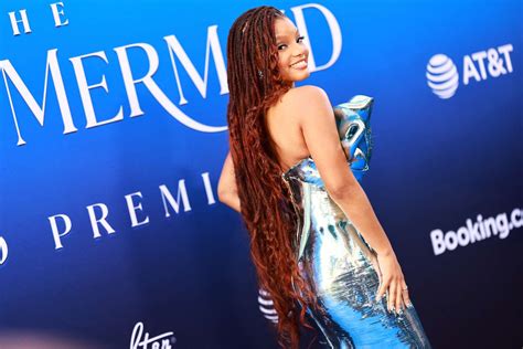 halle bailey s best outfits from the little mermaid press tour