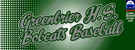 Greenbrier High School Bobcats Custom Throwback Baseball Jerseys