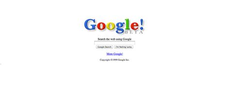 Homepage Google
