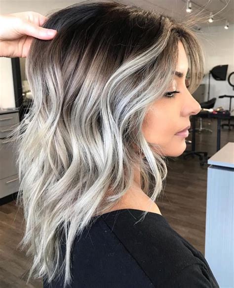 Smokeee 💨 Monicasilacci Balayage Hair Silver Ombre Hair Hair Color