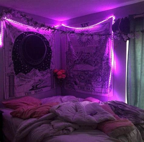 Neon Room Ideas Aesthetic Purple Bedroom Jorgezunigaa