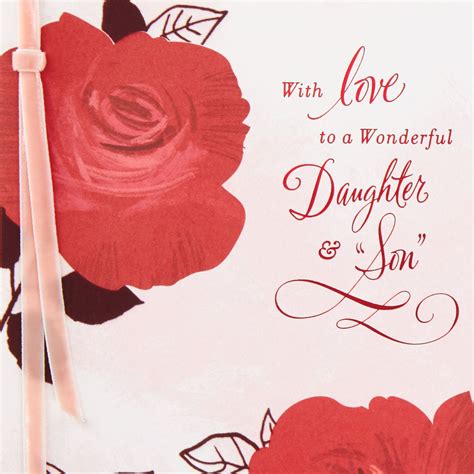 Two Roses Valentine S Day Card For Daughter And Son In Law Greeting Cards Hallmark