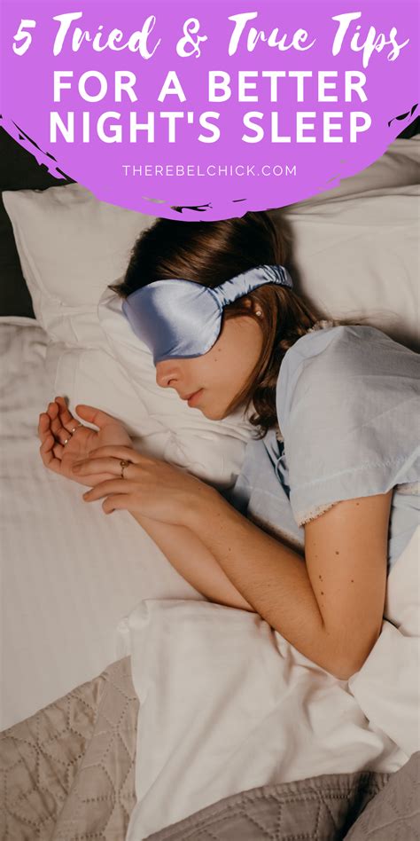 5 Tips For A Better Nights Sleep The Rebel Chick