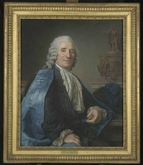 Portrait Du Sculpteur Jean Baptiste Pigalle 1714 1785 Assis En