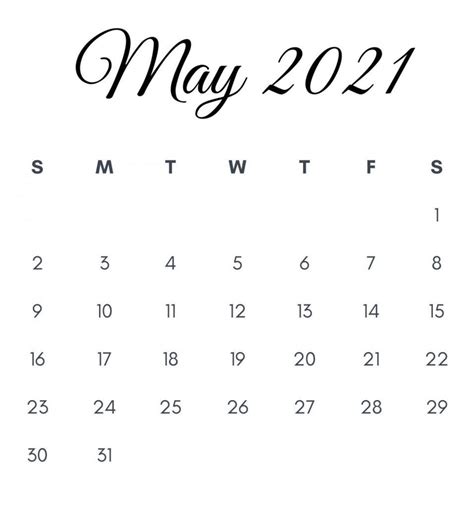 Calendario Organizador Gratis Calendario May 2021 Imagesee