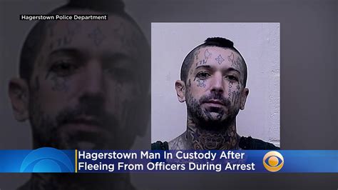 hagerstown man in custody after fleeing from officers during arrest youtube