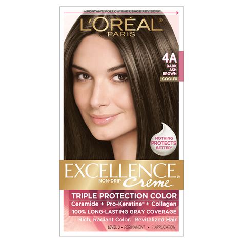 Loreal 4a Cooler Dark Ash Brown Hair Color Beauty Hair Care Hair