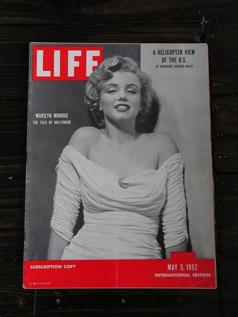 Vintage 1952 Life Magazine Marilyn Monroe By Vintageblackcatz