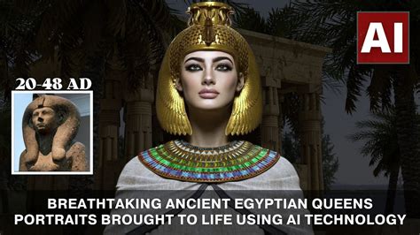 Breathtaking Ancient Egyptian Queens Portraits Brought To Life Using Ai Technology Youtube