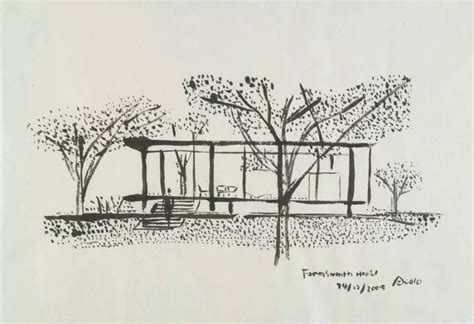 Vin and matt jacobson or matthew jacobson. Mies Van De Rohe Sketch | Farnsworth house, House ...