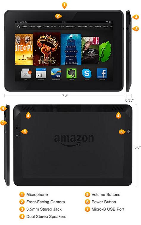 米 Amazon、snapdragon 800 搭載 1920×1200 解像度の7インチタブレット「kindle Fire Hdx」発表
