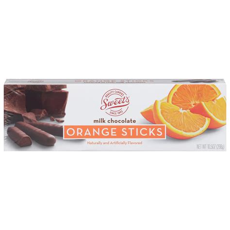 Sweets Milk Chocolate Orange Sticks Shop Candy At H E B