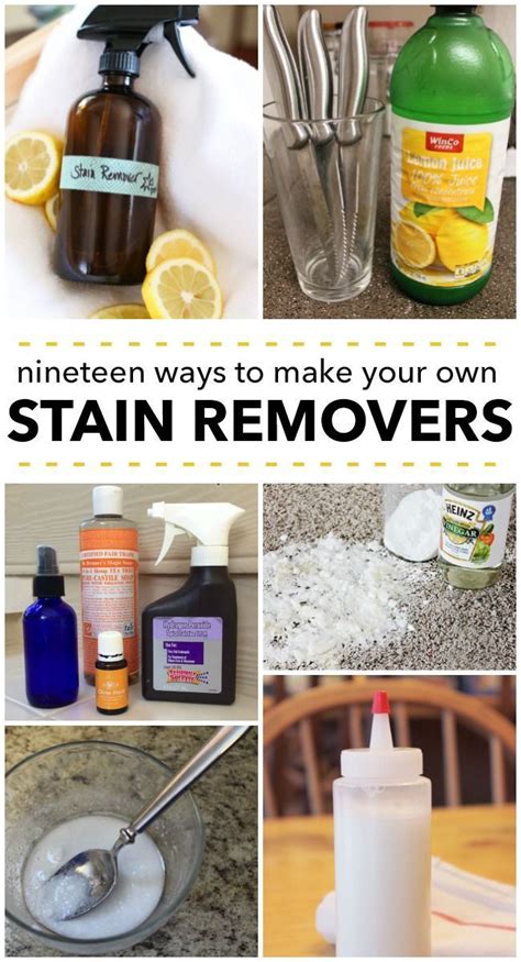19 Incredible Diy Stain Removers Diy Stain Remover Diy Staining