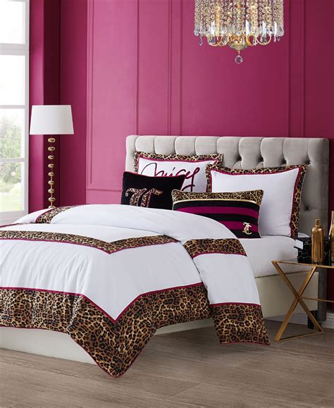 Juicy Couture Regent Leopard 3 Pc Comforter Set Queen Macys