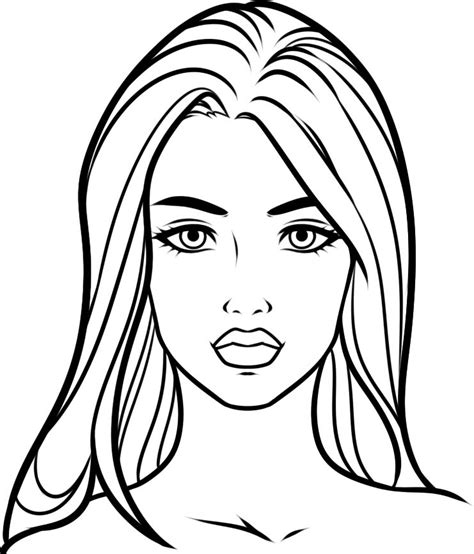 Sketches Of Women Faces Drawings Coloring Pages 8178 The Best Porn Website