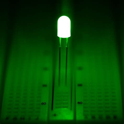 5mm Green Led 510 Nm T1 34 Led W 360 Degree Viewing Angle Green
