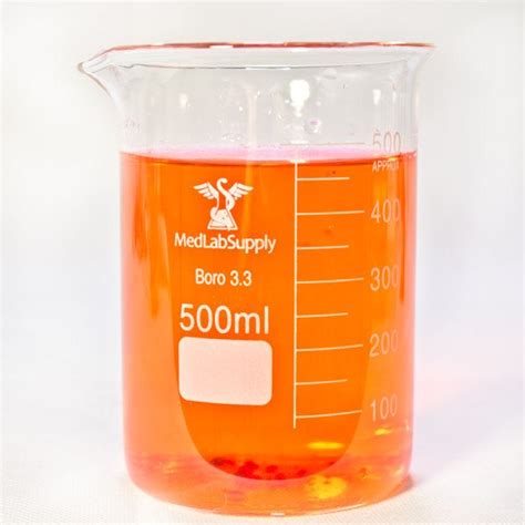 500ml Low Form Graduated Glass Beakers By Med Lab Supply