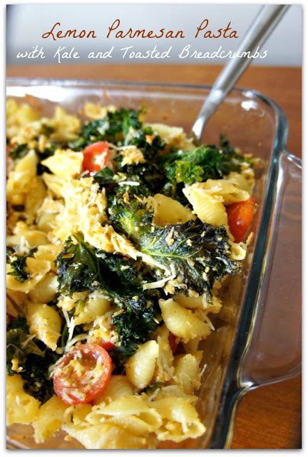Easy Meatless Dinner Recipe For Lemon Parmesan Pasta With Kale And