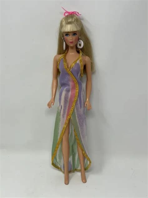 Vintage Mattel My First Barbie Doll Clothes Outfit 1372 Halter Dress Mod Look 2499 Picclick