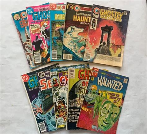 Vintage Variety Of Ghosts Hauntings And Scary Tales Comics Lot Of