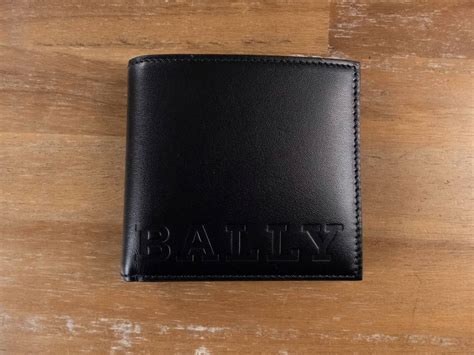 Bally Bally Switzerland Embossed Black Leather Bifold Wallet Nwt Grailed