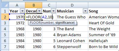 Some of those functions have power query equivalents. Fix the FLOOR to Round Down in Excel - Contextures Blog