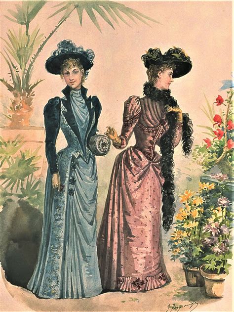 Fashion Plate La Mode Illustree 1890 1800s Fashion 19th Century
