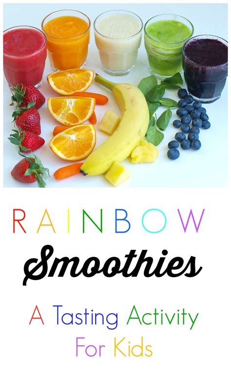 Rainbow Smoothies Recipes Teach Your Kids About Eating