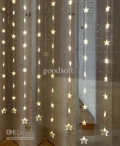 Five Pointed Star Curtain Light String Led Light String Home Decorative