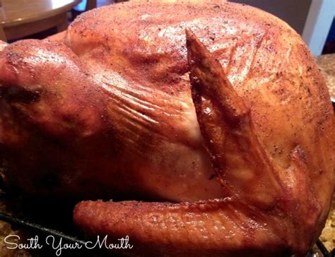 A Brined And Slow Roasted Turkey Seasoned With A Special Blend Of Herbs And Spices Cooked Upside