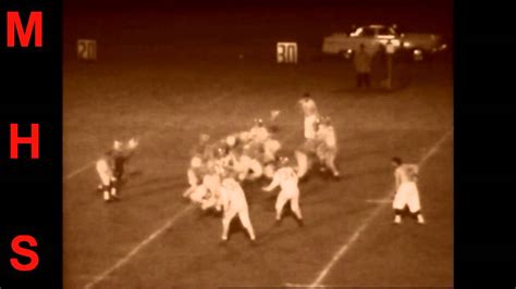 1958 mingo high school indians football vs wellsville youtube