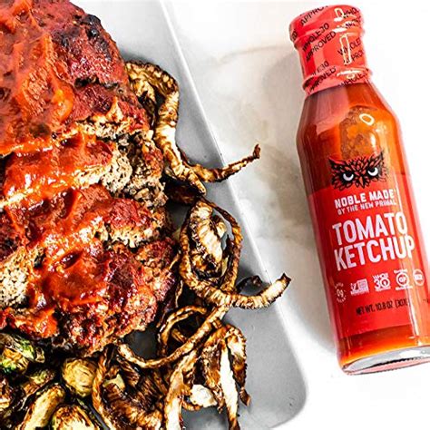 Noble Made By The New Primal Tomato Ketchup 10 8 Oz Bottle Whole30 Approved Certified Keto
