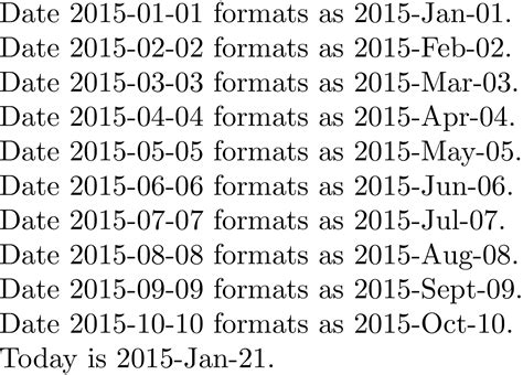 Datetime How Do I Print Out Dates In YYYY MMM DD Format TeX LaTeX Stack Exchange