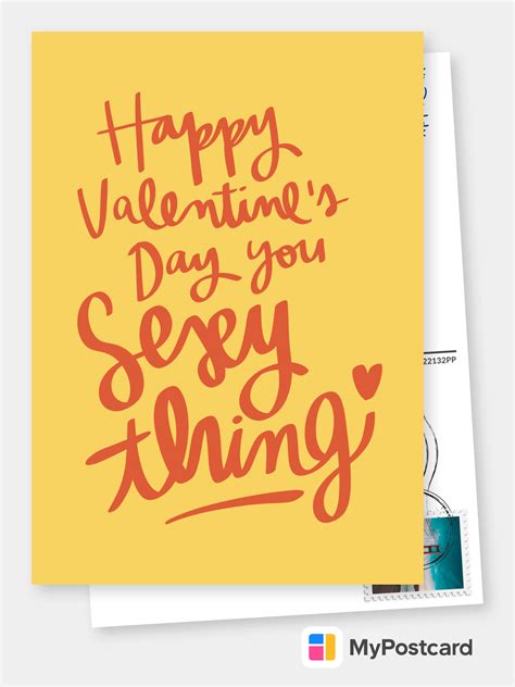 Happy Valentines Day You Sexy Thing Liebeskarten And Sprüche 🌹💌 Echte Postkarten Online Versenden