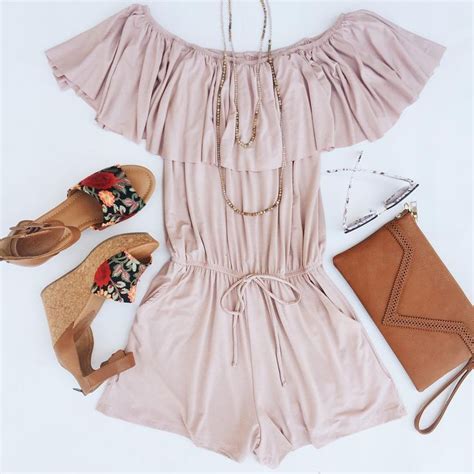 Rompers And Wedges For The Perfect Summer Outfit Nice Rompers Perfect Summer Outfit Cute