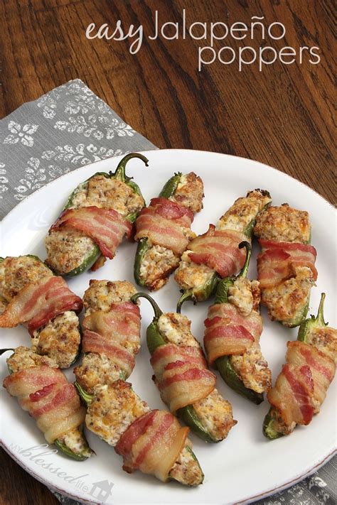 Easy Jalapeño Poppers With Sausage And Bacon