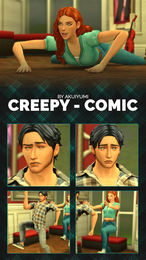 Creepy Comic Poses Sims Crazy Creations
