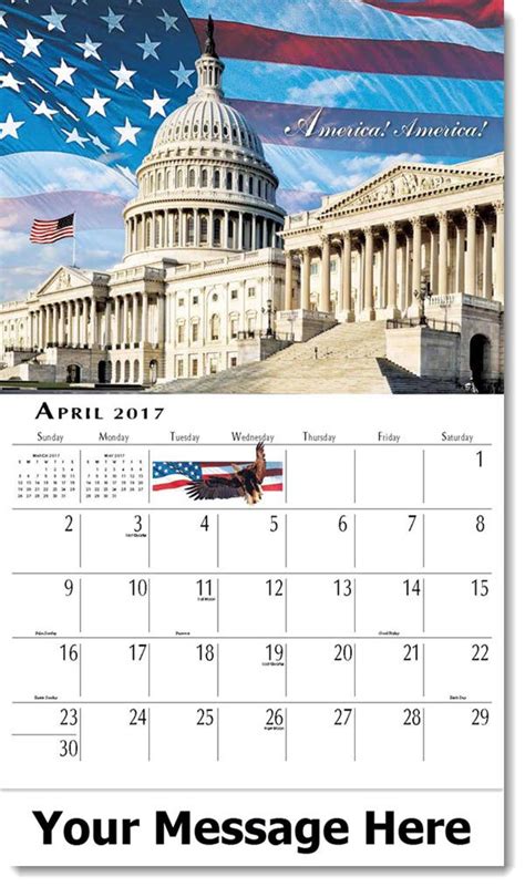 America The Beautiful Promotional Wall Calendars 2017 Calendar