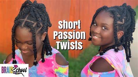 Easy Cute Kid Twists Short Passion Twists Tutorial Braid School Ep