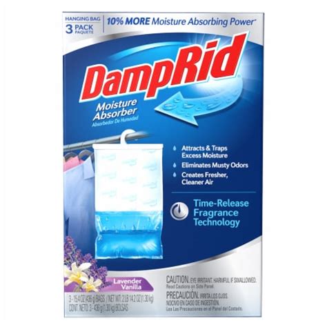 Damprid® Lavender Vanilla Hanging Bag Moisture Absorber 3 Ct 154 Oz