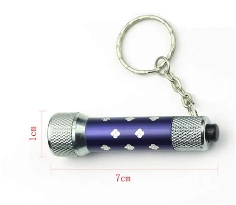 Aluminium Mini Led Flashlight Keychain With 5 White Led Light Buy
