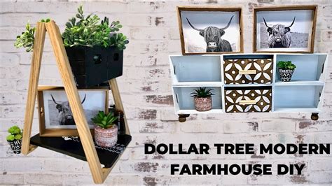 DOLLAR TREE DIY Modern Farmhouse Decor DIYs High End Decor Using Dollar Tree Wood CRATES