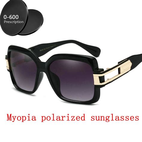 2019 Diopter Finished Myopia Polarized Sunglasses Men Women Nearsighted Glasses Fashion Square