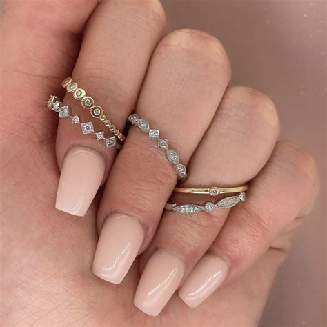 Diamond Jewelry Diamond Ring Multiple Rings Diamond Stacks Rings