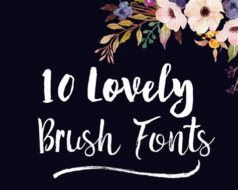 12 Thick Brush Fonts You Need To Have Fox Hazel