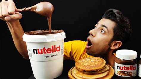 Mukbang Asmr Pancake Nutella Youtube