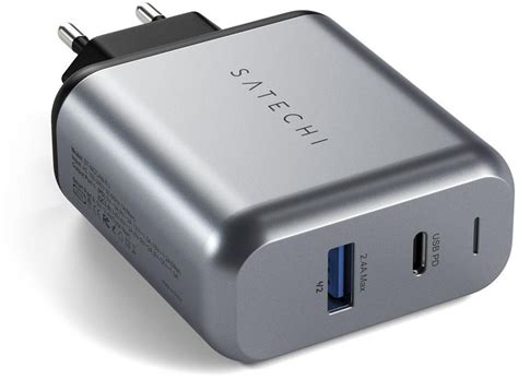 Satechi 30w Wall Charger Dual Port Usb A And Usb C Pd