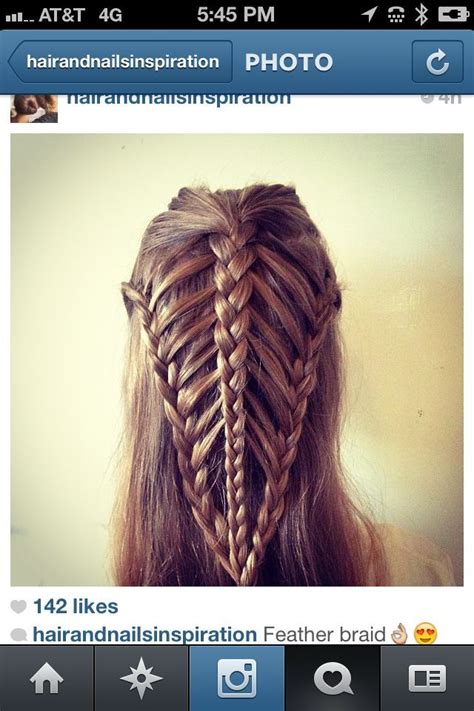 Feather Braid Feather Braid Into Two Side Braids Hair Styles